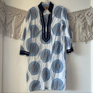 Tory Burch Tunic Floral Boho Sheer Dress